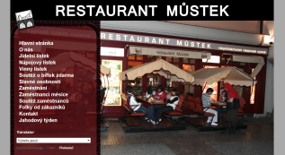 web for Restaurant Můstek