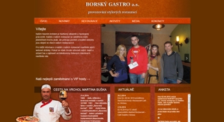 web pro Borský Gastro, a.s.