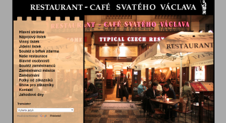 web pro Restaurant Café sv. Václava
